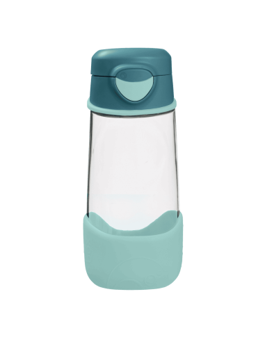 Botella de tritán con boquilla y asa 450ml B.Box - Emerald Forest