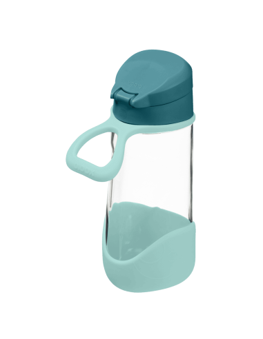 Botella de tritán con boquilla y asa 450ml B.Box - Emerald Forest