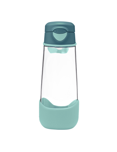 Botella de tritán con boquilla y asa 600ml B.Box - Emerald Forest