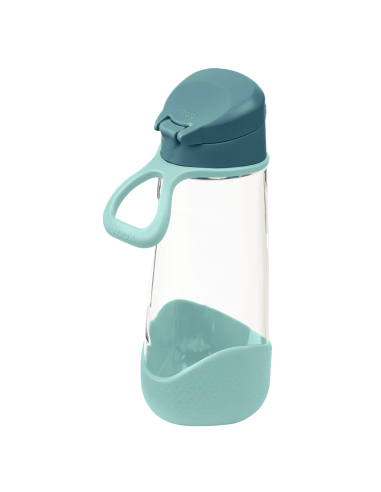 Botella de tritán con boquilla y asa 600ml B.Box - Emerald Forest