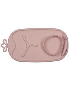 Bandeja silicona Roll + Go B.Box con cuchara - Blush