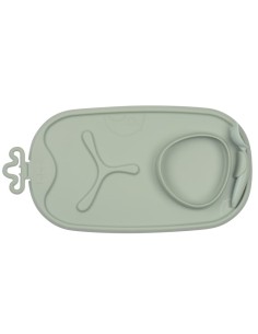 Bandeja silicona Roll + Go B.Box con cuchara - Sage 2