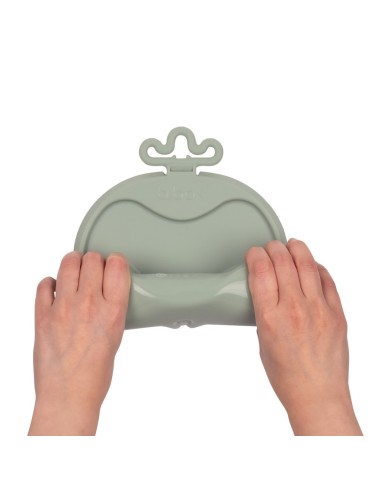 Bandeja silicona Roll + Go B.Box con cuchara - Sage