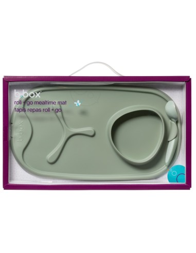 Bandeja silicona Roll + Go B.Box con cuchara - Sage