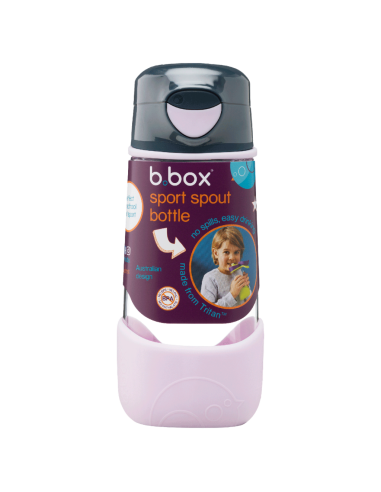 Botella tritán con boquilla y asa 450ml B.Box - Indigo Rose
