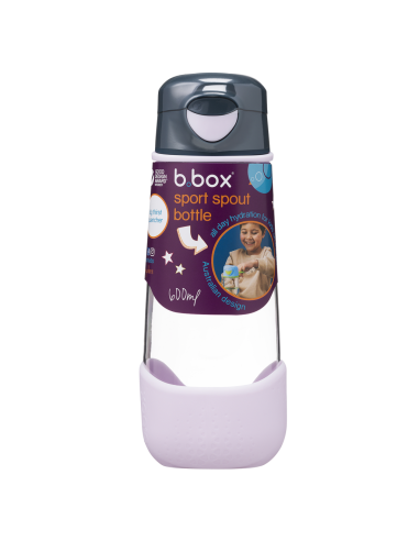 Botella tritán con boquilla y asa 600ml B.Box - Indigo Rose
