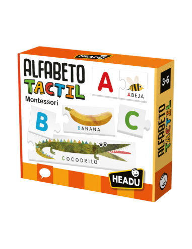 Alfabeto táctil Montessori Headu