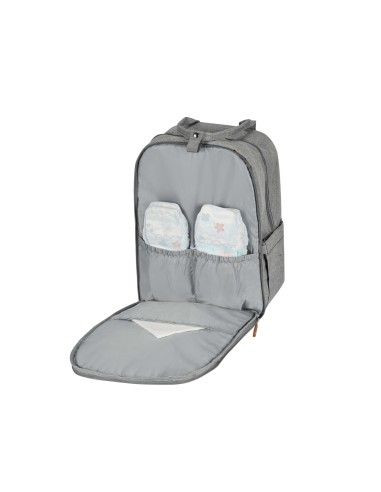 Mochila pañalera Storage Gris Claro