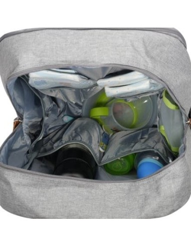 Mochila pañalera Storage Gris Claro