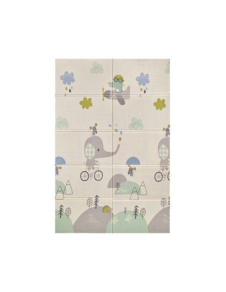 Alfombra reversible180x120 Elefante/Oso