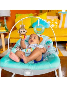 Mecedora con vibraciones para bebés y niños pequeños Bright Starts Wild Vibes 2