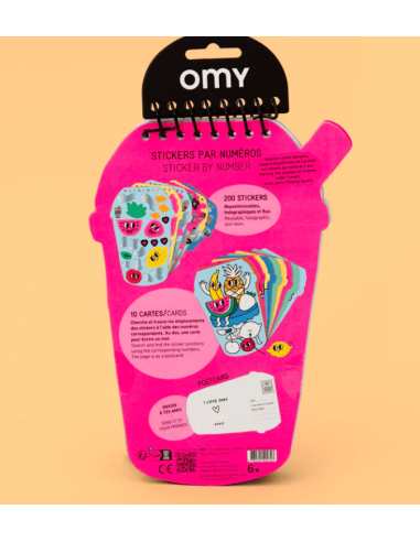 Pegatinas por número - Bubble Tea