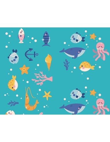 Pelota Caucho 13cm Fondo Marino