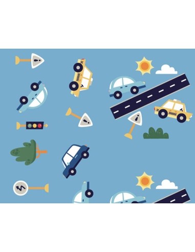 Pelota Caucho 18cm Coches