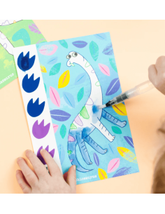 Juego de pintar un cuadro: dinosaurios 2