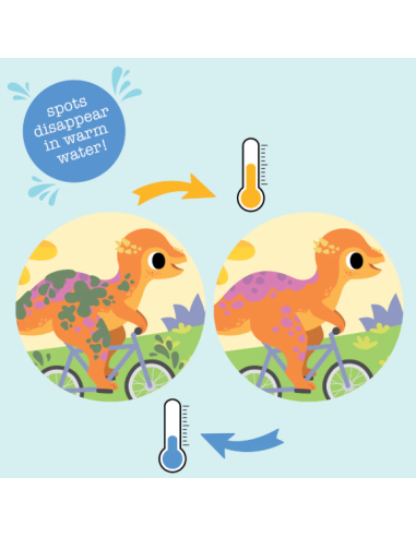 Libro de baño: Dinosaurios desordenados