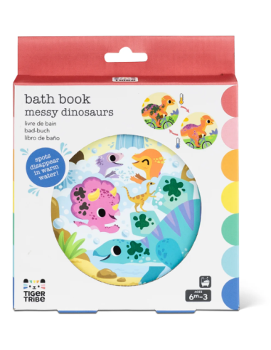 Libro de baño: Dinosaurios desordenados