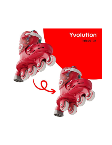 Patines TWISTA Rojo T.30-34 Yvolution