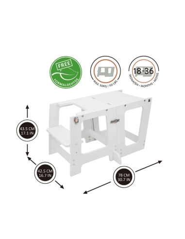 Torre Aprendizaje Prema 3 en 1 Blanco