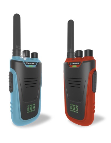 Walkie Talkies recargables Kidytalk Azul y Rojo - Kidywolf