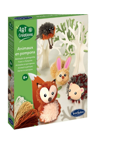 Animales con pompones