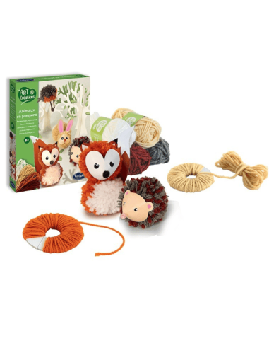 Animales con pompones