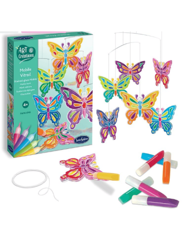 Vidriera móvil - Mariposas