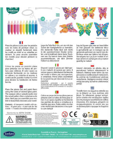 Vidriera móvil - Mariposas