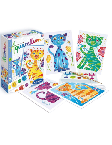 Mini Aquarellum Gatos