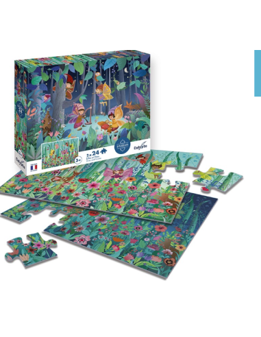 Puzzle 2 x 24 piezas - Hadas