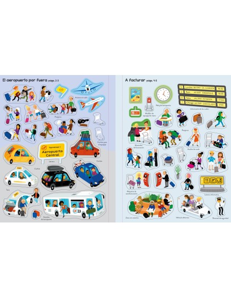 Pegatinas un aeropuerto Usborne