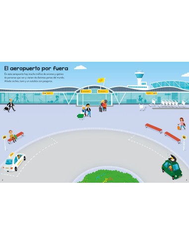Pegatinas un aeropuerto Usborne