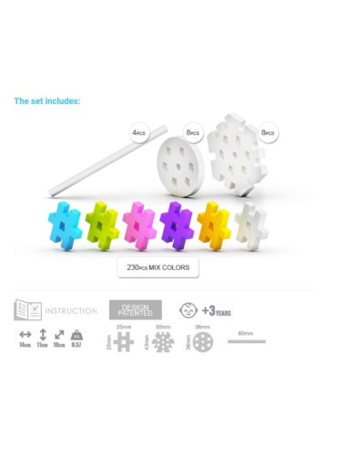 Meli basic constructor pastel travel 250pcs