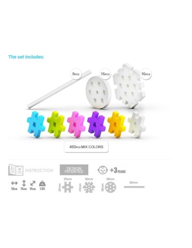 Meli basic contructor pastel travel 500pcs