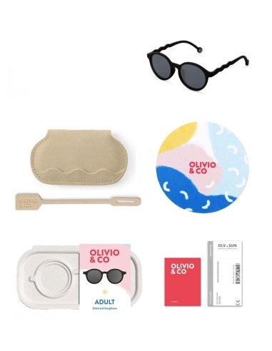 Gafas de Sol Oval Black +12a