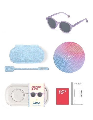 Gafas de Sol Ovaladas Morada +12a