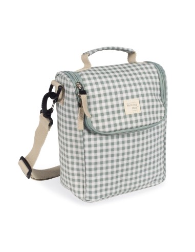 Bolsa comidas térmica I Love Vichy Verde