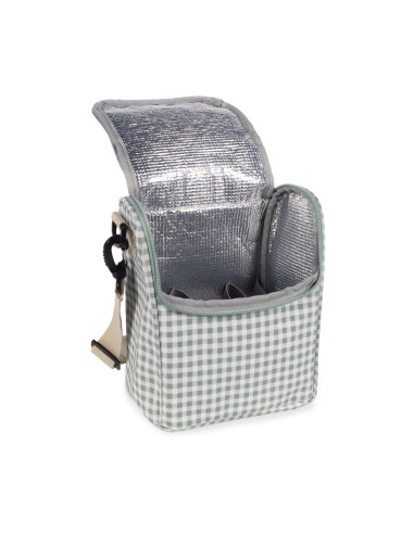 Bolsa comidas térmica I Love Vichy Verde