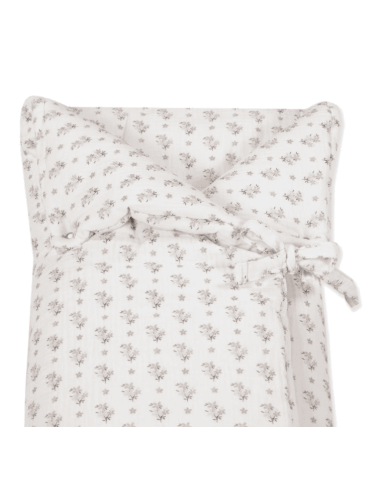 Saco 2 en 1 Arrullo-manta Botton Flores