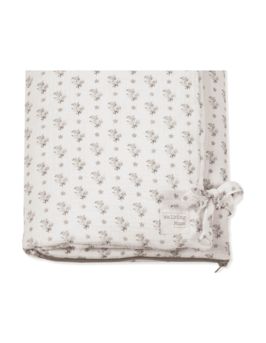 Saco 2 en 1 Arrullo-manta Botton Flores