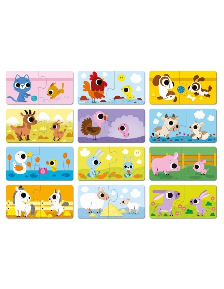 Puzzle los Padres y Bebés Janod