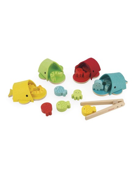 Clasificación de colores con pinza ballena Janod