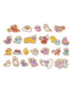 24 imanes Unicornios y Dragones Janod