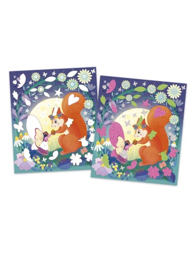 Magic fairies - pegatinas de espuma y arenas fosforescentes Janod