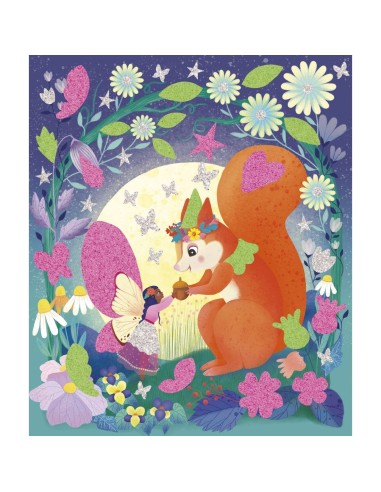 Magic fairies - pegatinas de espuma y arenas fosforescentes Janod