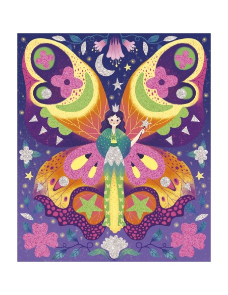 Magic fairies - pegatinas de espuma y arenas fosforescentes Janod
