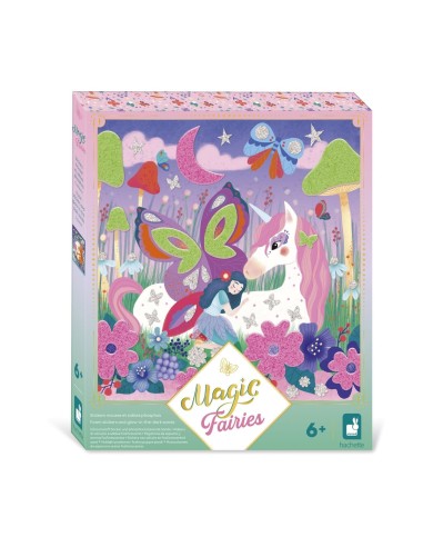 Magic fairies - pegatinas de espuma y arenas fosforescentes Janod