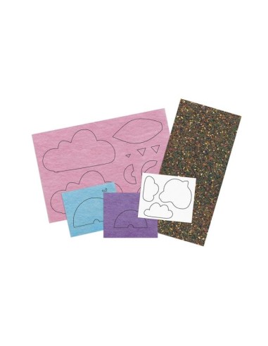 Multiactivi. 6 decoraciones de arcoíris Janod