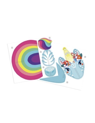Multiactivi. 6 decoraciones de arcoíris Janod