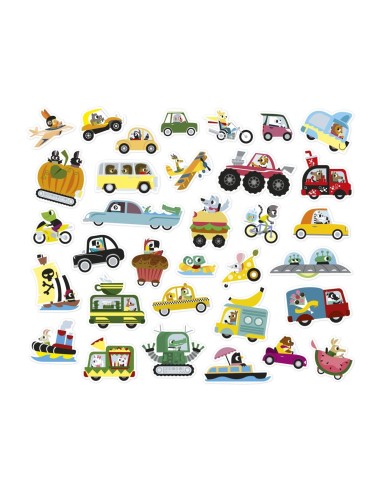 200 Pegatinas Vehiculos Janod